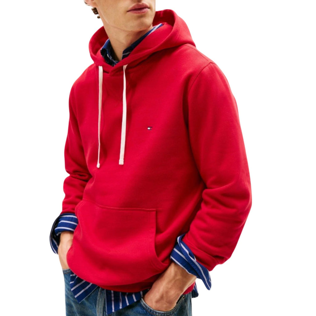 Tommy Hilfiger – Rotes Sweatshirt mit Rundhalsausschnitt für Herren — Ansicht 2