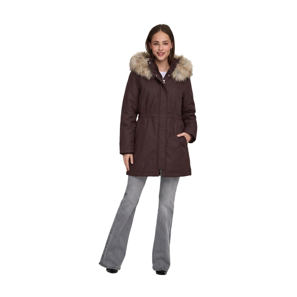Only — Parka ONLMATHILDA Winter Fur marron femme — vue 4