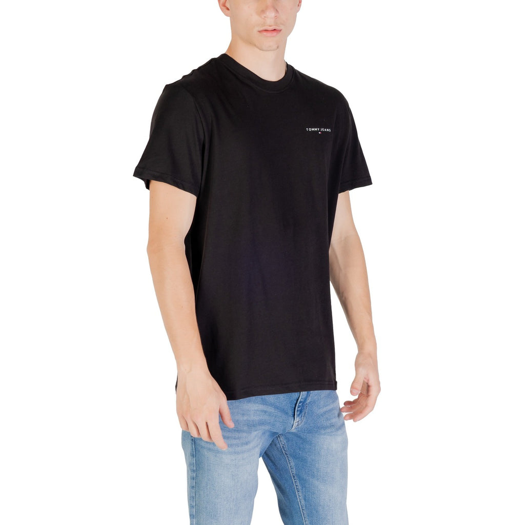 Tommy Jeans – Schwarzes T-Shirt aus Bio-Baumwolle WH7_16631900009_BLACK Herren — Ansicht 3