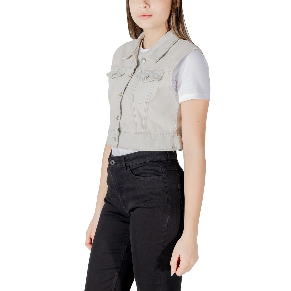 Only — Vest ref. 15341352 beige woman — view 4