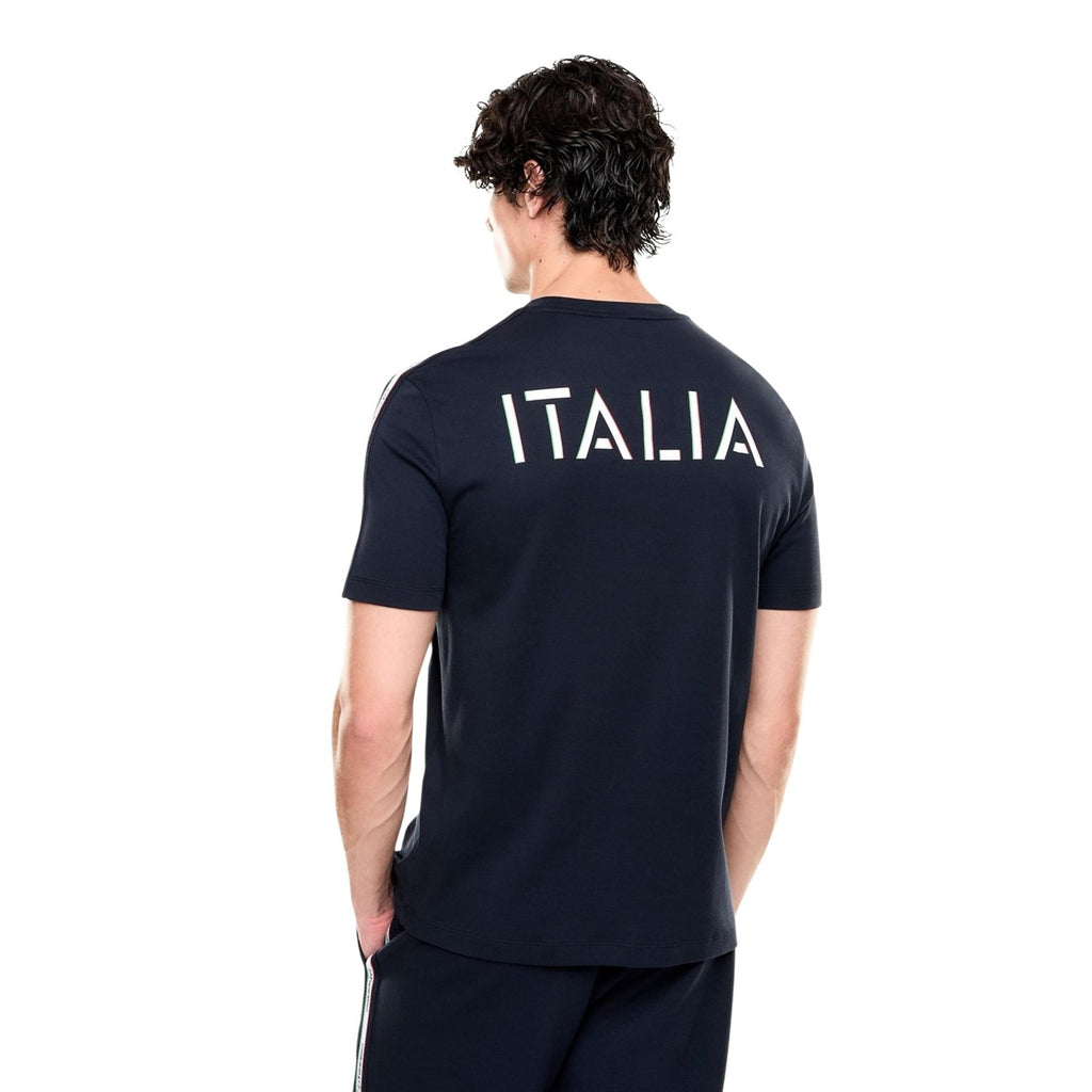 EA7 — Blauw T-shirt voor heren — 7M001861 AF12503 — afbeelding 3