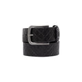 Calvin Klein — Ceinture Round Buckle AOP 35 mm noire homme