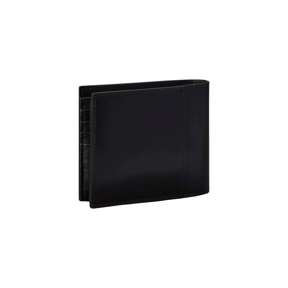 Calvin Klein — Schwarze Refined Emblem Mix Herren-Geldbörse — Ansicht 2