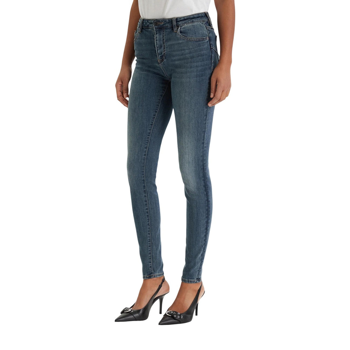 Armani Exchange — Dames stretch jeans blauw