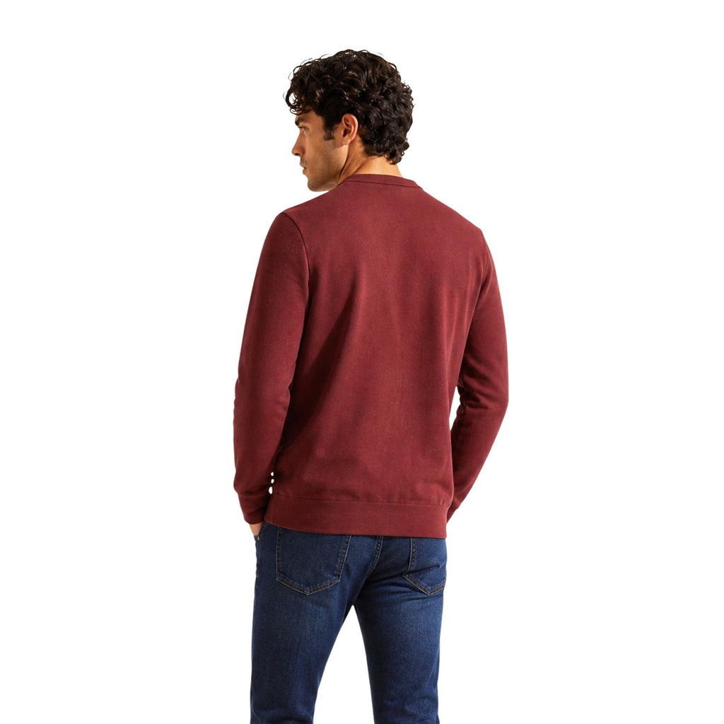 Calvin Klein Jeans — Pull marron à imprimé homme — vue 3