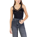 Morgan — Damen-Tanktop mit V-Ausschnitt, schwarz