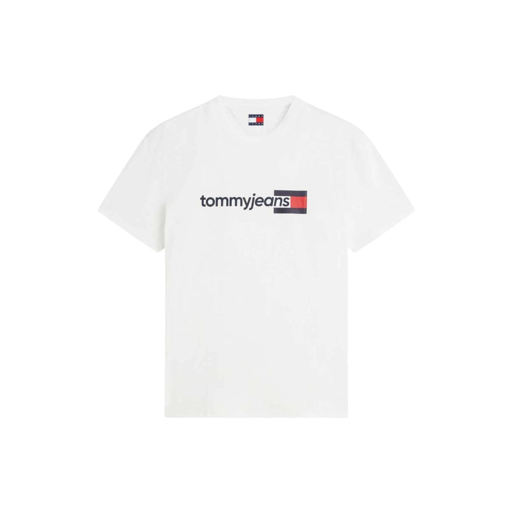 Tommy Jeans — Men’s white organic cotton t-shirt — view 3