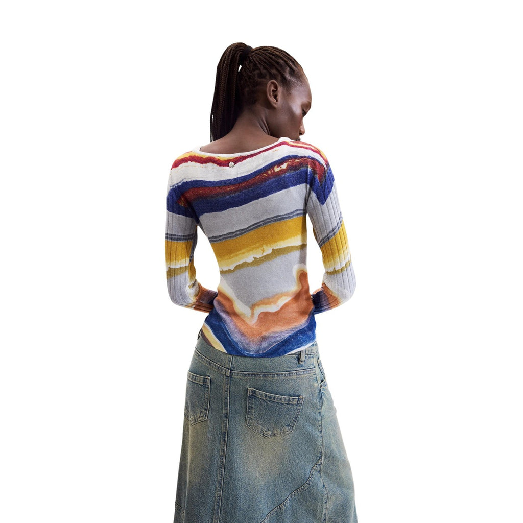 Desigual — Women’s blue Terra sweater — view 4