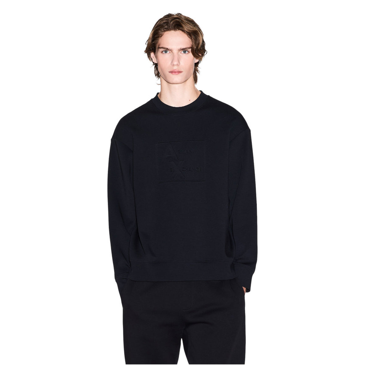 Armani Exchange — Sweatshirt XM001371 zwart heren — afbeelding 5