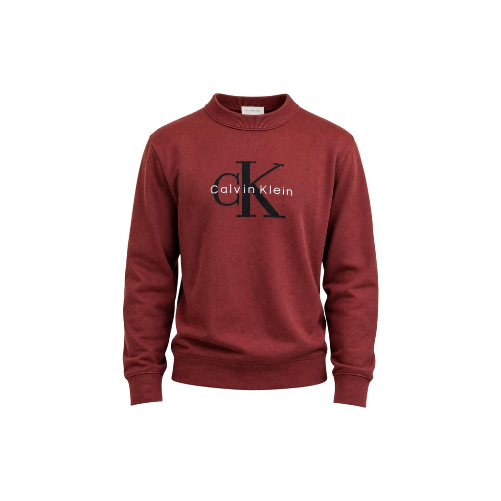 Calvin Klein Jeans — Pull marron à imprimé homme — vue 4