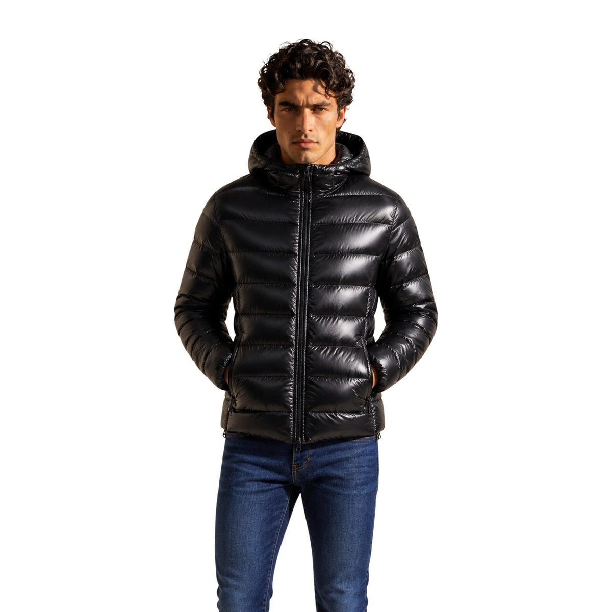 Colmar Originals — Men's black Quilted Hoodie Jacket