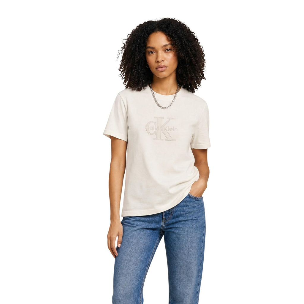 Calvin Klein Jeans — T-shirt blanc femme