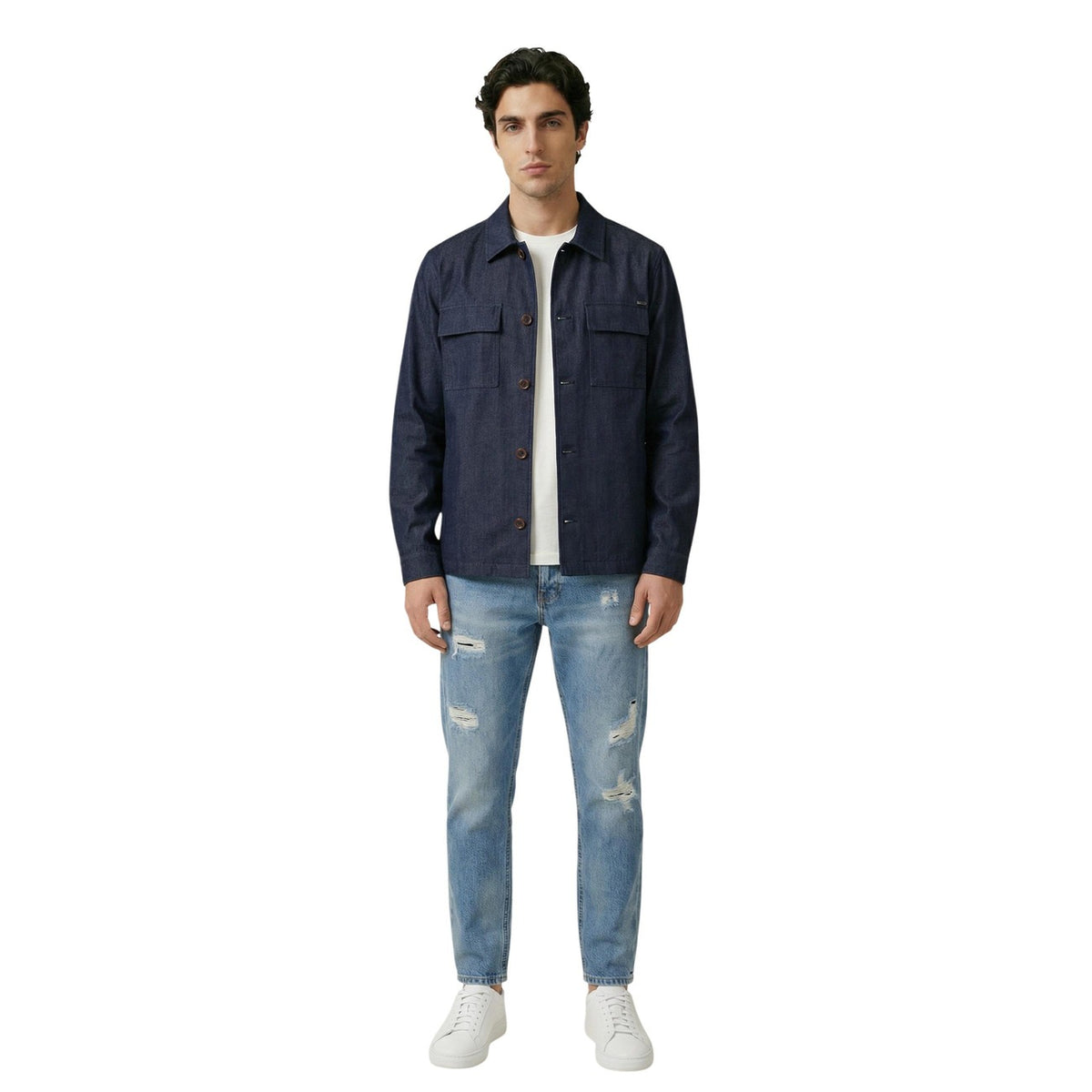 Gianni Lupo — Chemise GN21822 bleu homme — vue 4