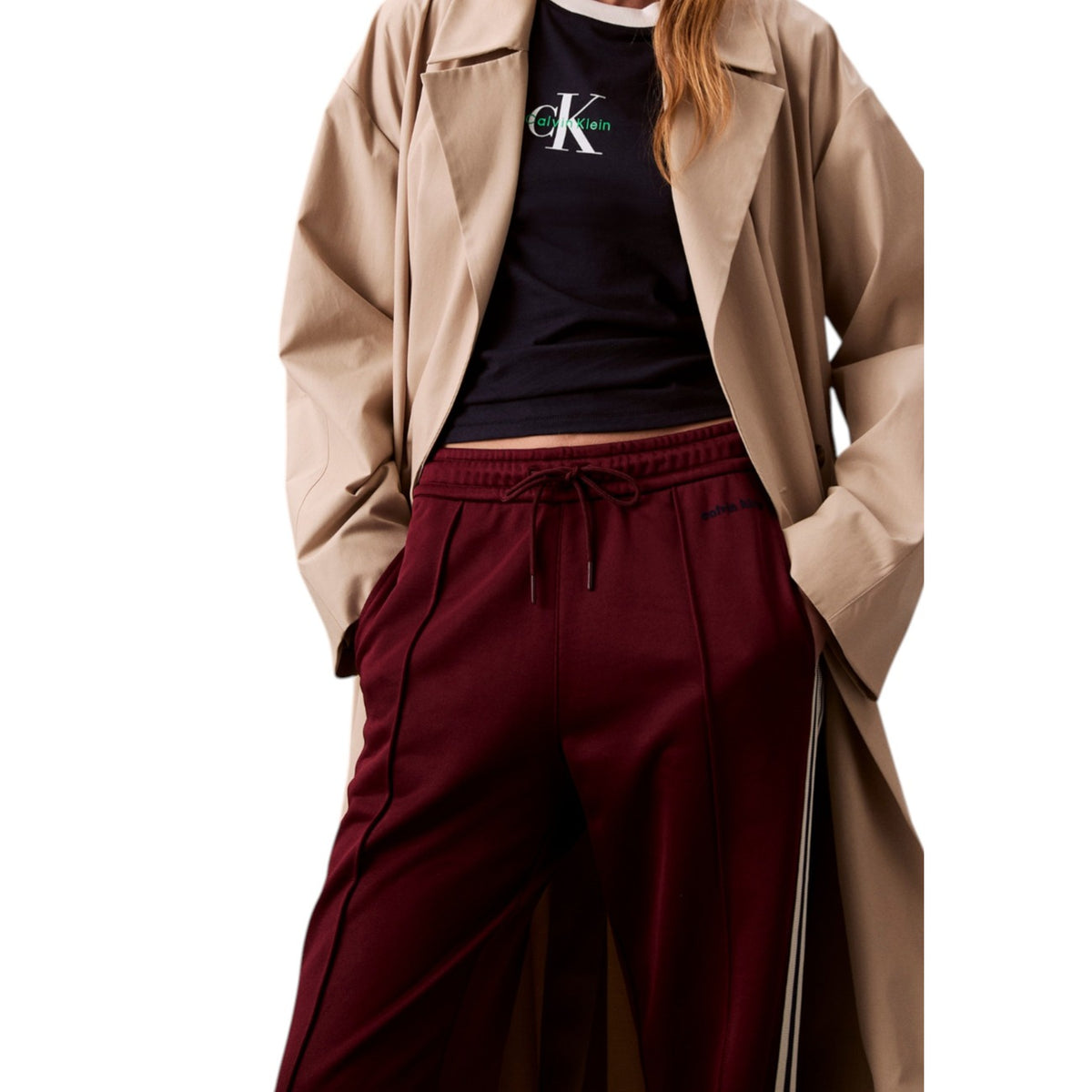 Calvin Klein Jeans — Women's LV144C239G burgundy pants — view 3