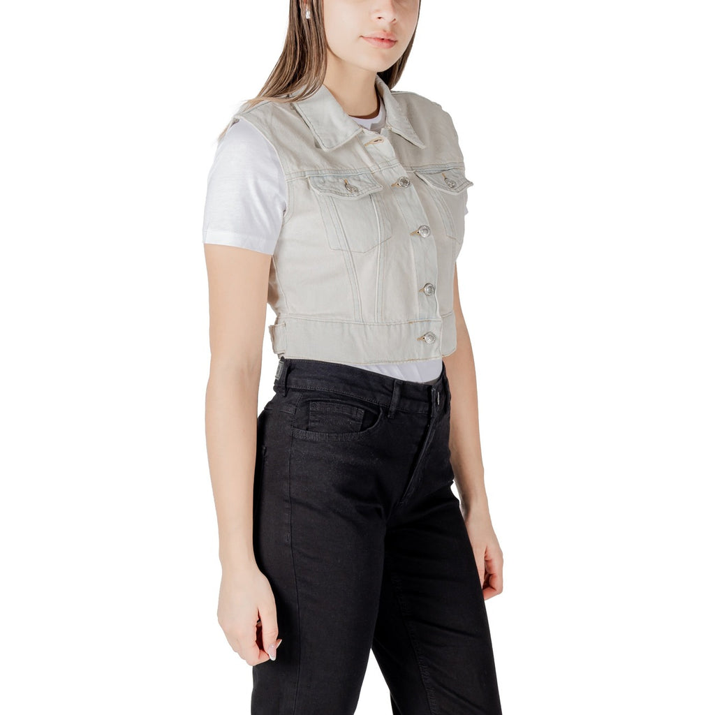Only — Vest ref. 15341352 beige woman — view 3
