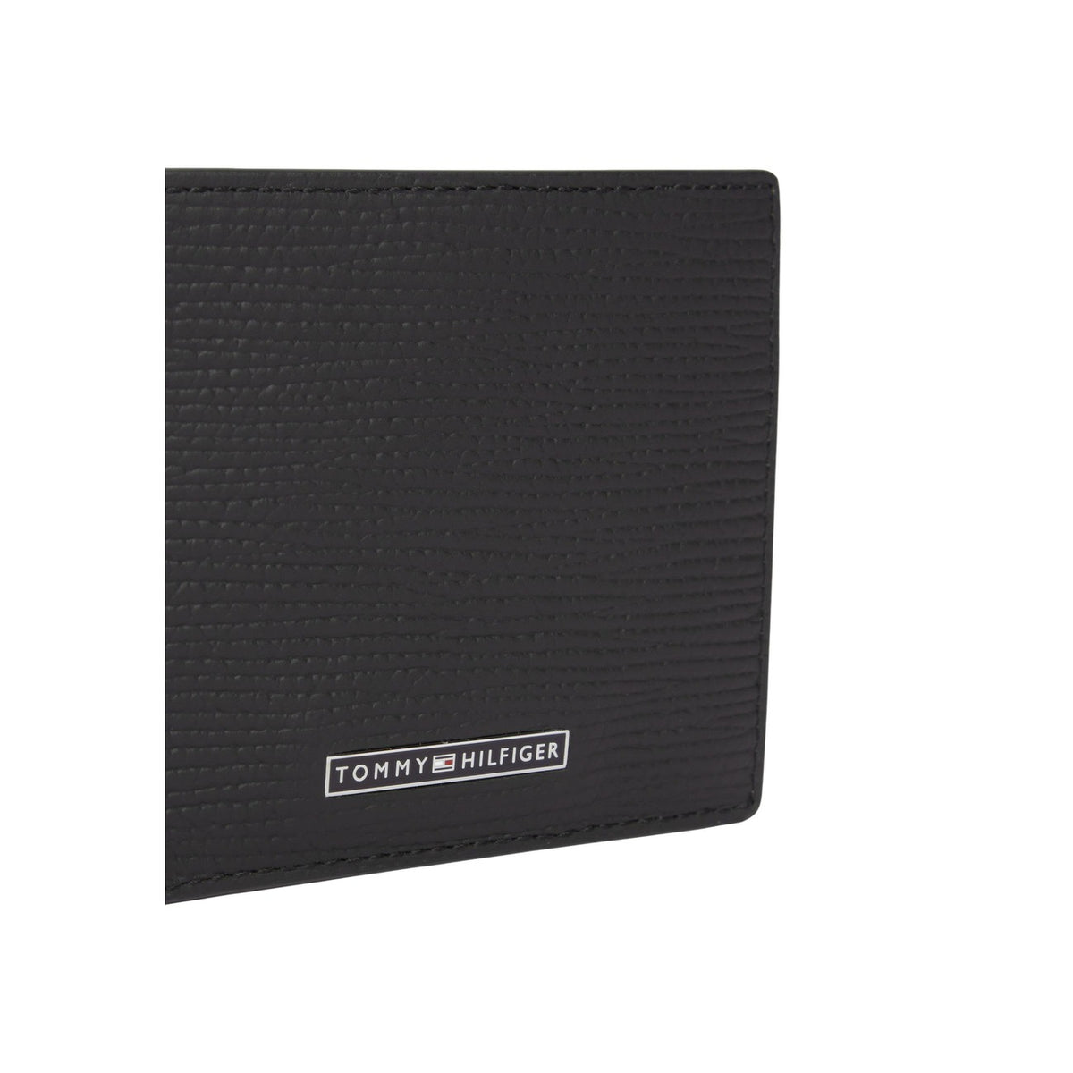 Tommy Hilfiger — Schwarze Business Saffiano Mini Herren-Geldbörse — Ansicht 4