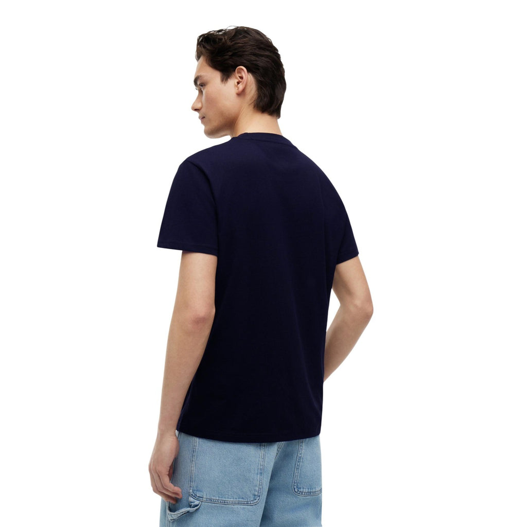 Tommy Jeans — Men's blue organic cotton t-shirt — view 4