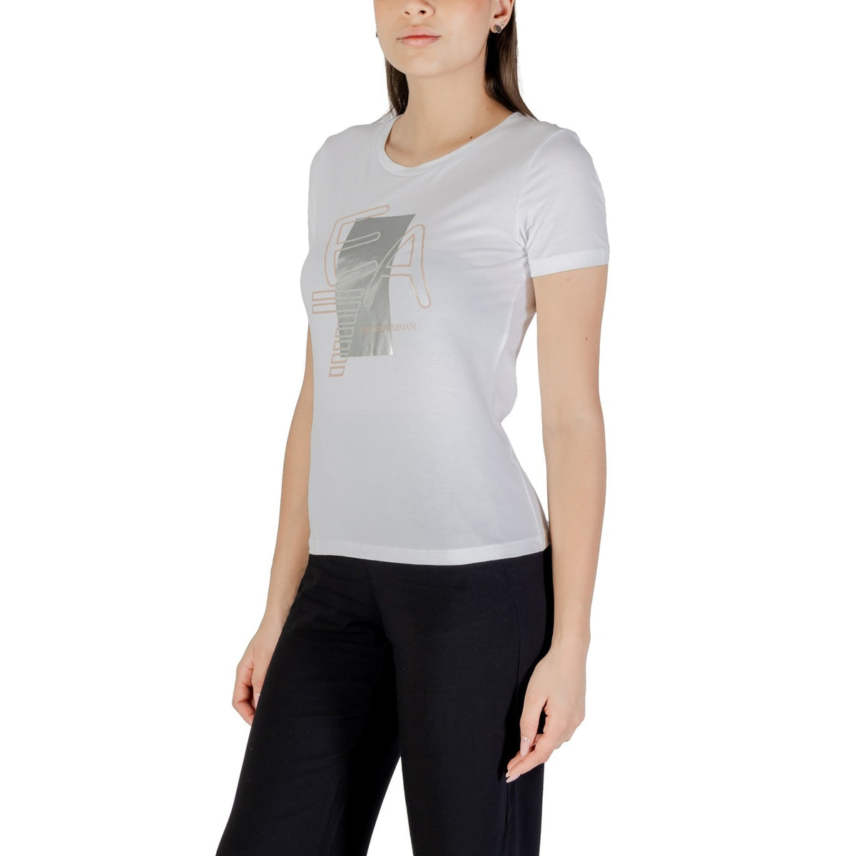 EA7 — T-shirt blanc femme — vue 3