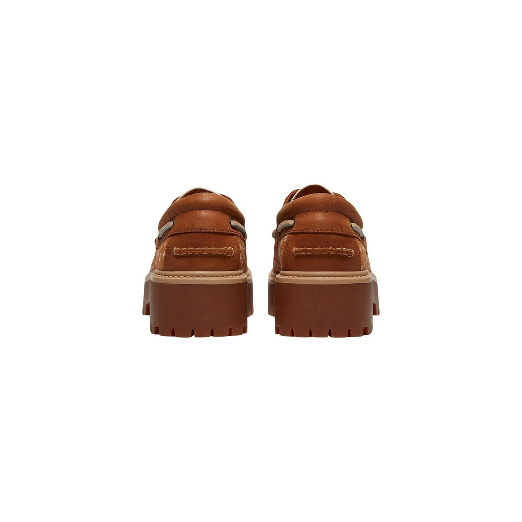 Timberland — Chaussures bateau Stone Street en cuir marron femme — vue 4