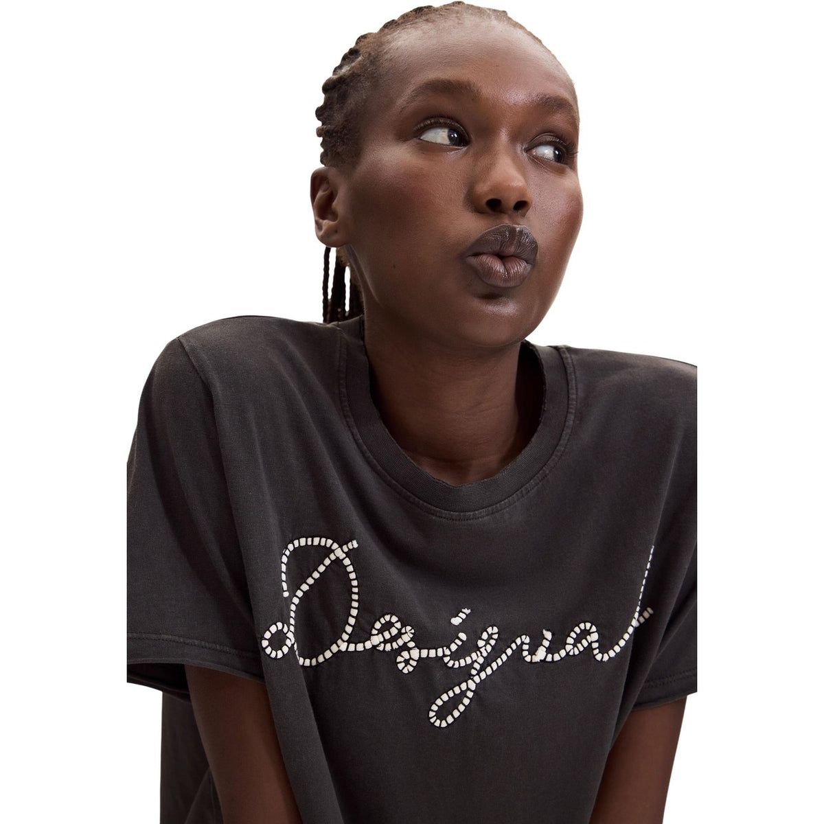Desigual — T-shirt Neena zwart dames — afbeelding 3
