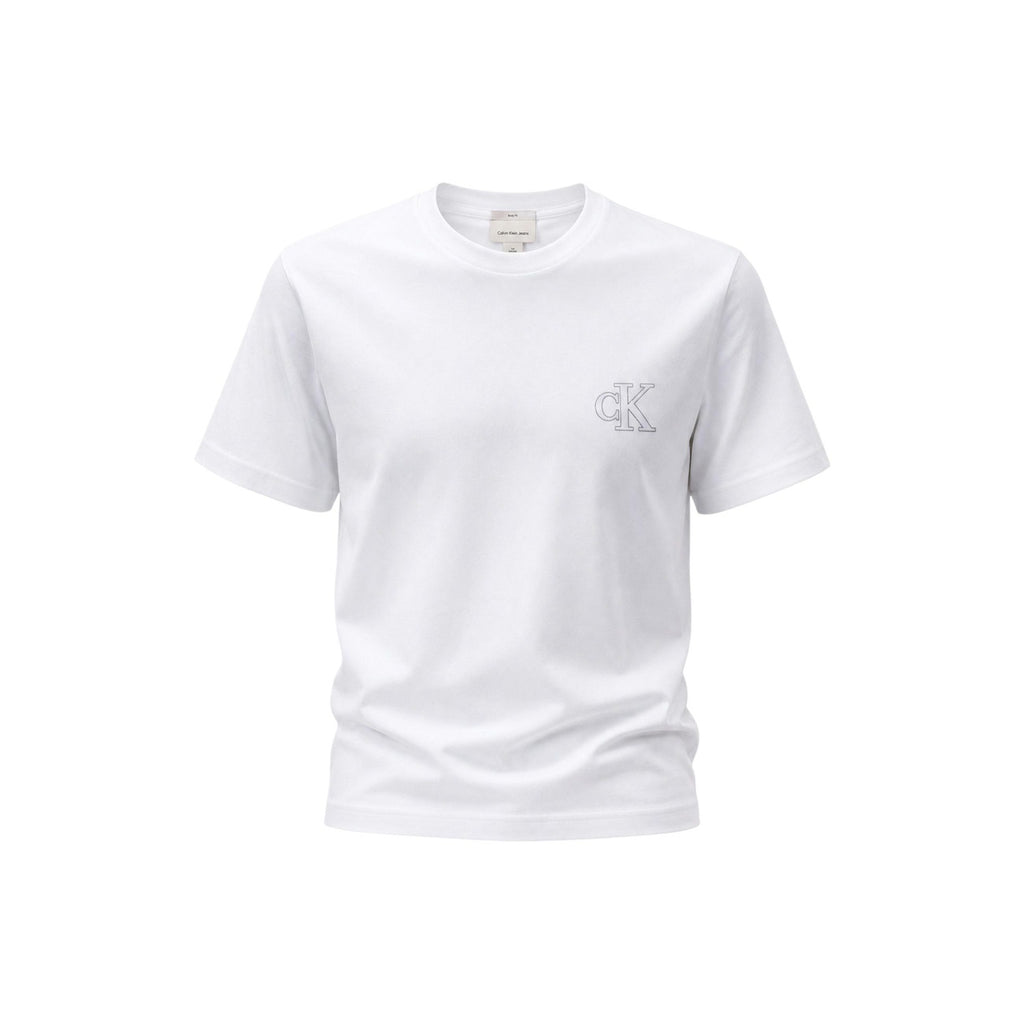 Calvin Klein Jeans — Wit heren-T-shirt — afbeelding 4