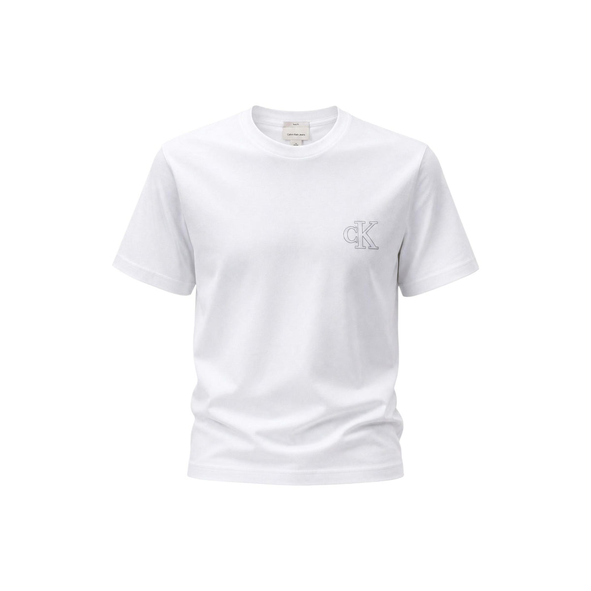 Calvin Klein Jeans — Wit heren-T-shirt — afbeelding 4