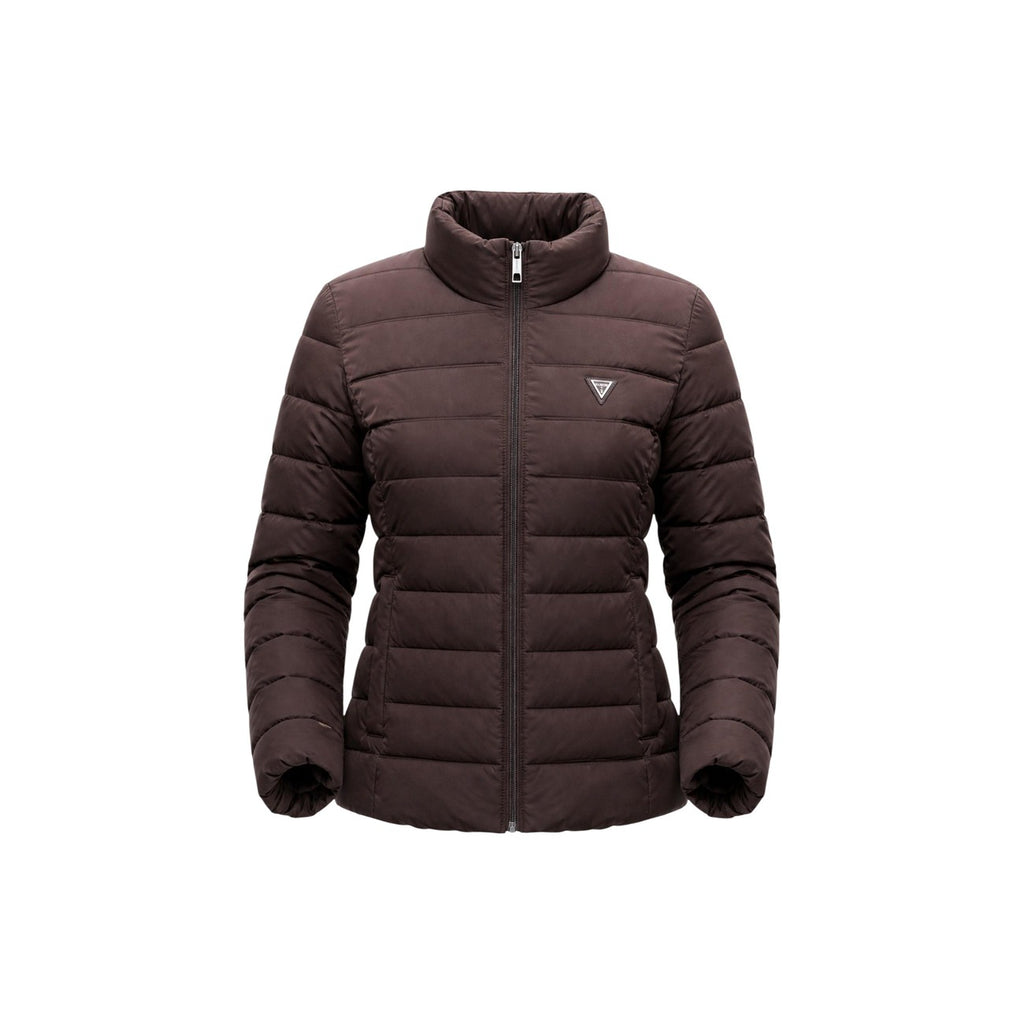 Guess — Veste Solid Heavy Diann Pu femme - coloris marron — vue 5
