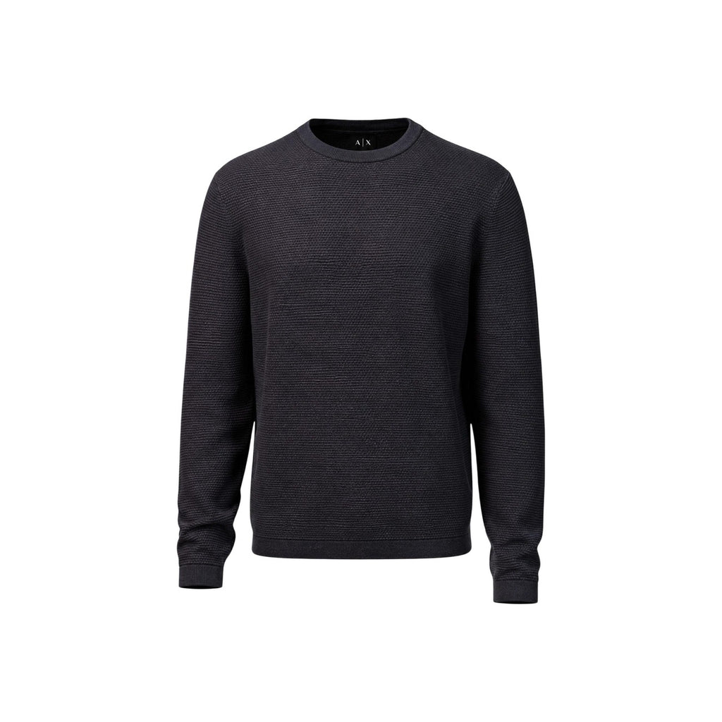 Armani Exchange — Rundhalspullover XM003012 schwarz Herren — Ansicht 2