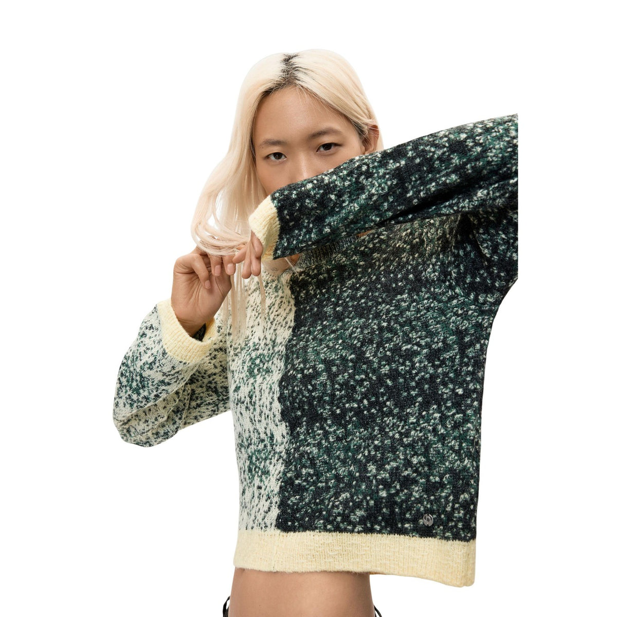 Desigual — Damen-Pullover Earth grün — Ansicht 3
