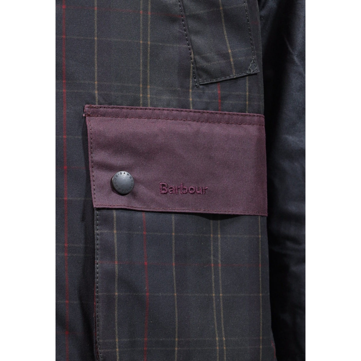 Barbour — Bruine Patchwork OS Bedale gewaxte herenjas — afbeelding 5