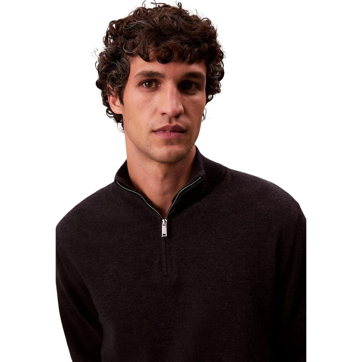 Calvin Klein — Grauer Herrenpullover — Ansicht 2