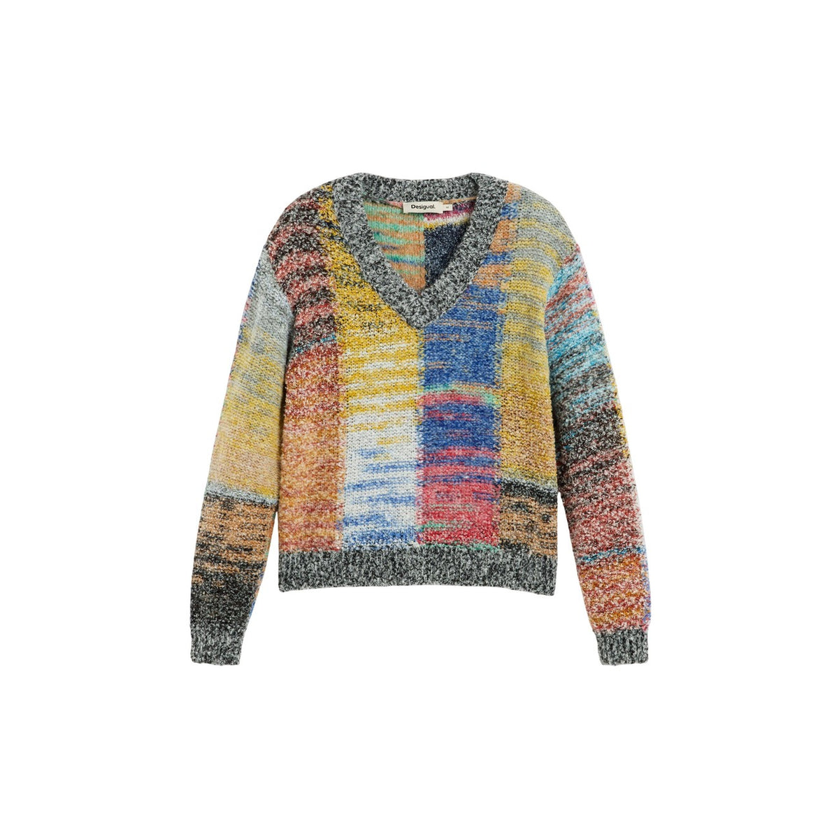 Desigual — Women’s red Earth Texture sweater — view 5