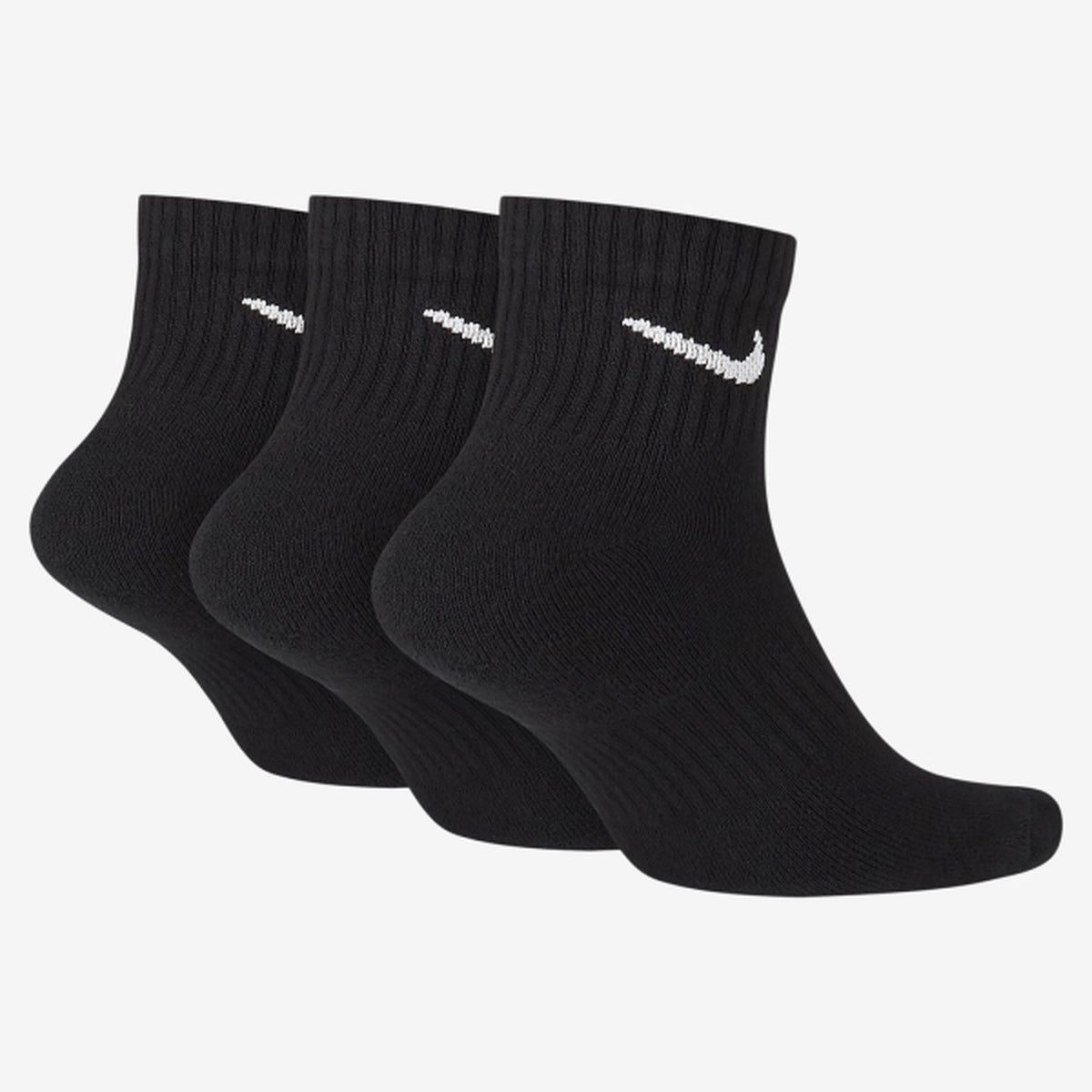 Nike — Lot de 3 paires de chaussettes Everyday Cushioned noires — vue 2
