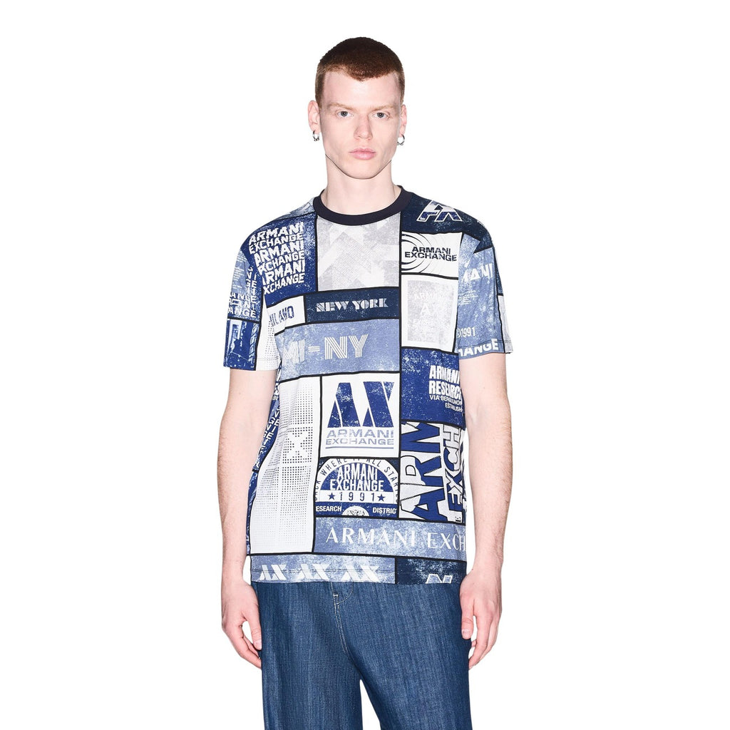 Armani Exchange — T-shirt en coton blanc homme