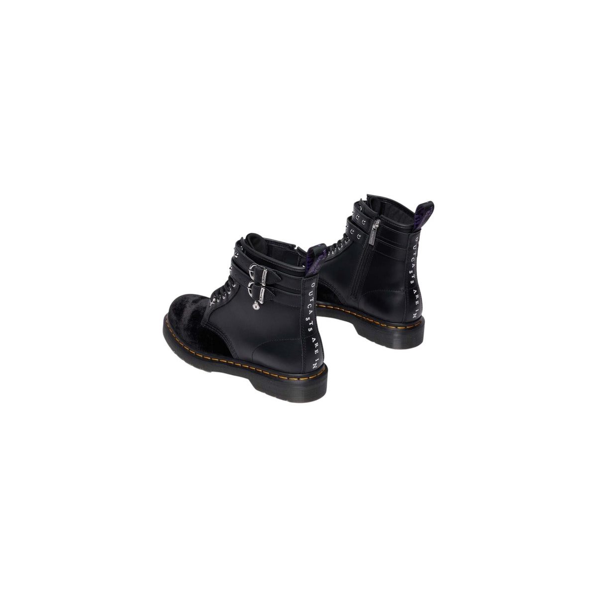 Dr. Martens — Bottes 1460 Wdn en cuir noir femme — vue 5
