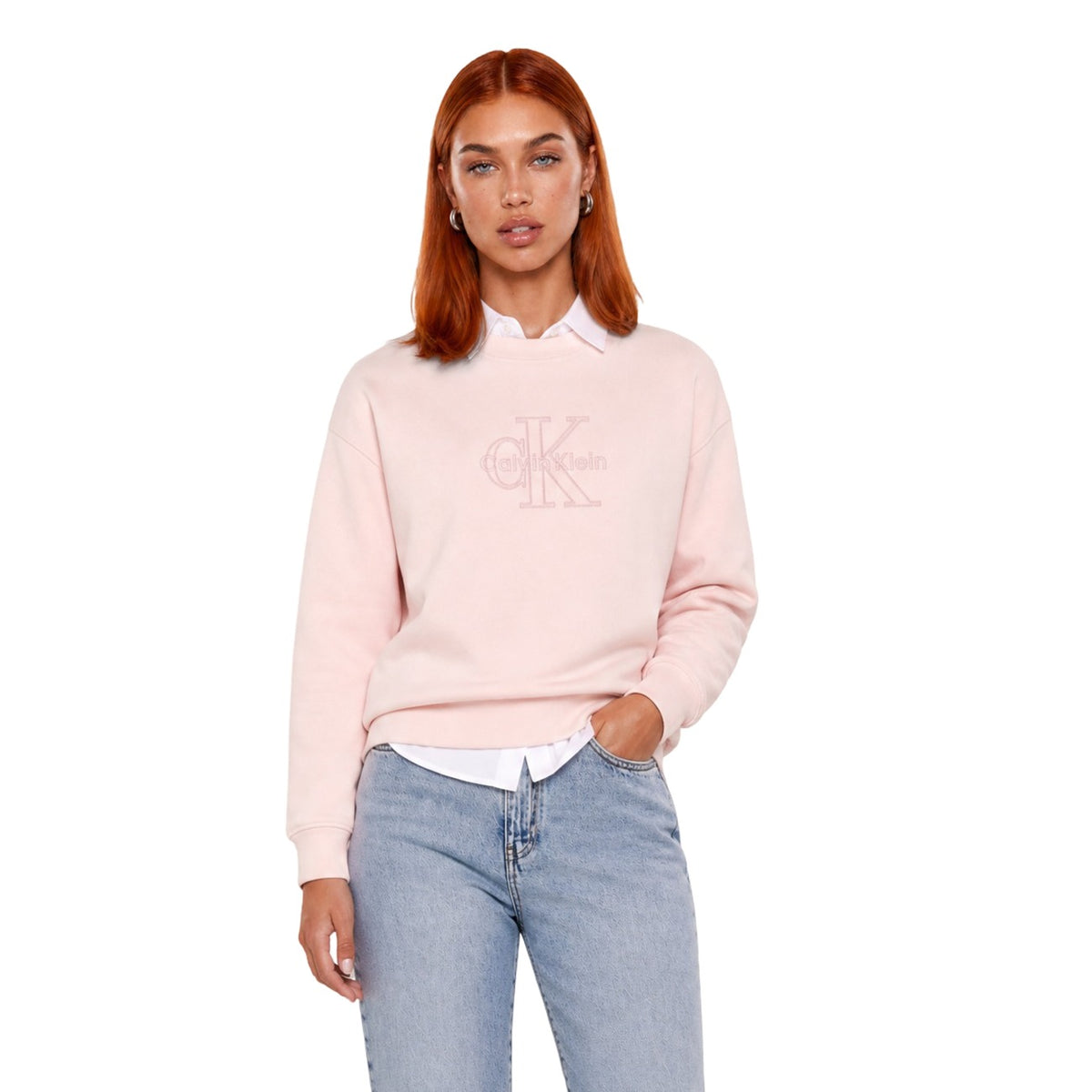 Calvin Klein Jeans — Roze sweater voor dames