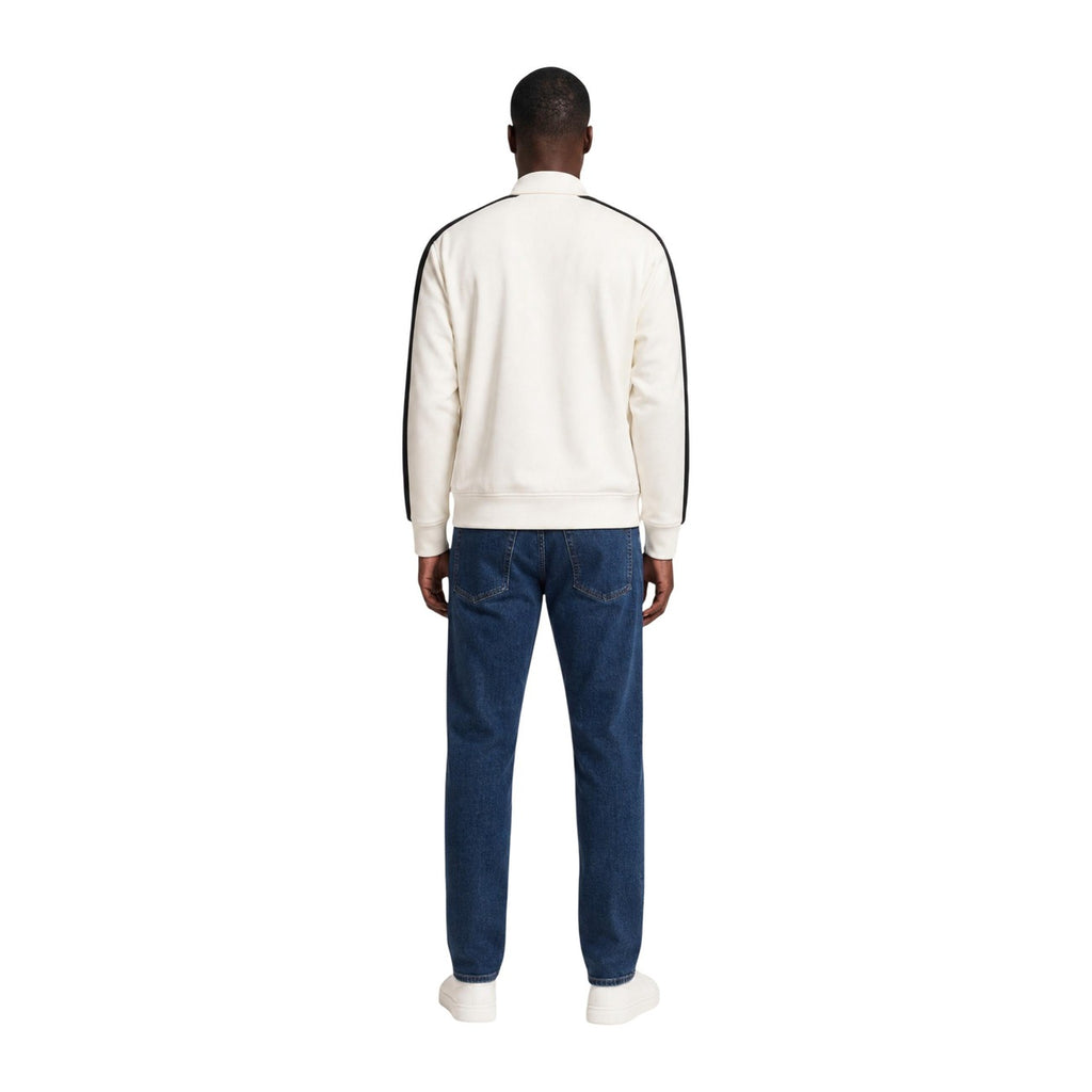 Armani Exchange — Sweat coton stretch blanc homme — vue 3