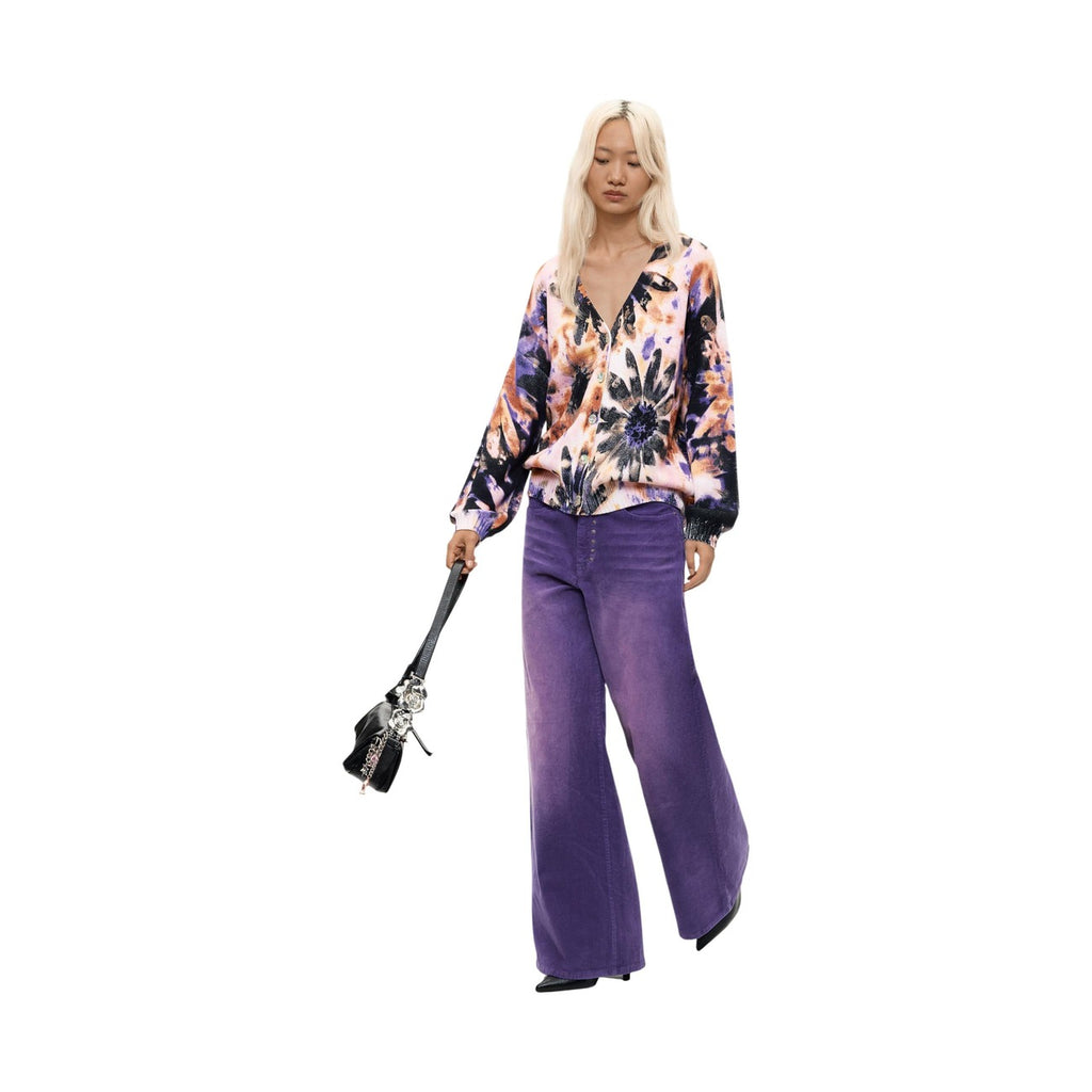 Desigual — Pull Botanic Pink floral rose femme — vue 2