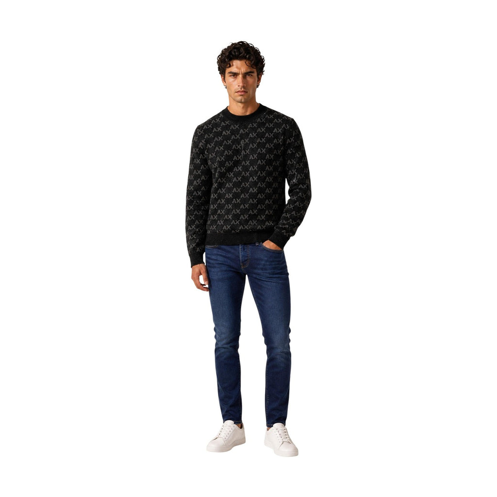 Armani Exchange — Pullover XM002992 Schwarz Herren — Ansicht 4