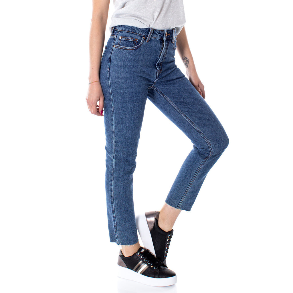 Only — ONLEMILY Damen-Jeans mit geradem Bein, blau — Ansicht 2