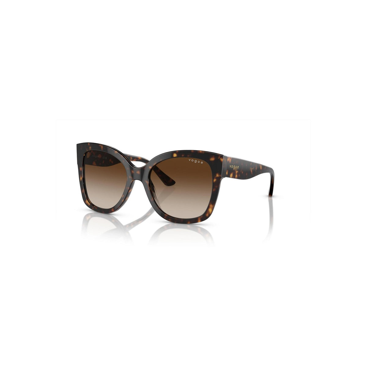 Vogue Eyewear — Lunettes de soleil en acétate marron femme — vue 5
