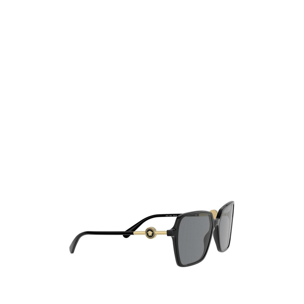 Versace — Lunettes de soleil carrées en acétate noir 58 mm femme — vue 2