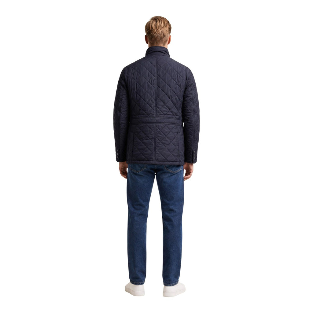 Barbour — Men's Blue Quilted Lutz Jacket — view 3