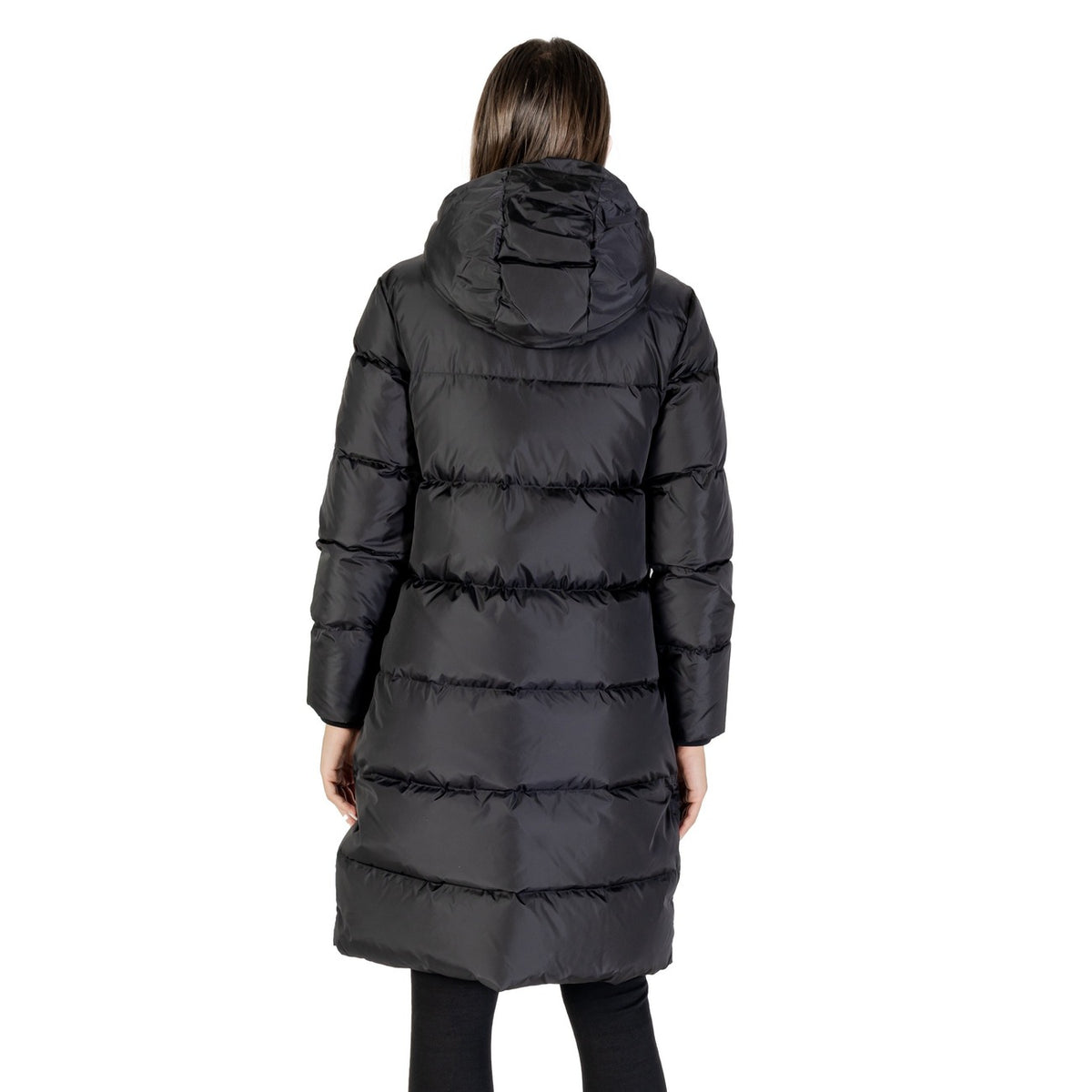 Armani Exchange — Doudoune longue XW000251 noire femme — vue 2