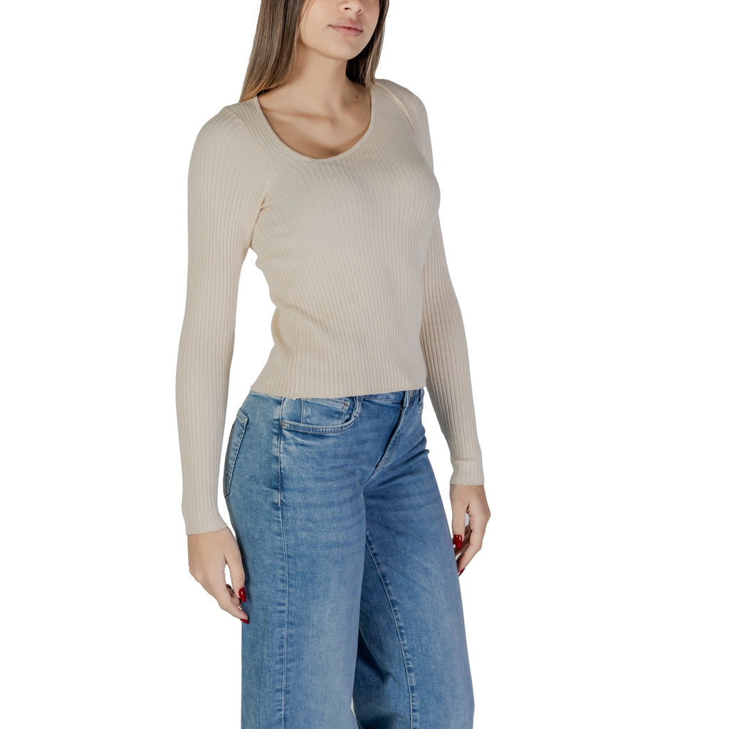 Vila Clothes — Damenpullover 14103386 weiß — Ansicht 3