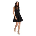 Morgan — Women’s black round neck dress