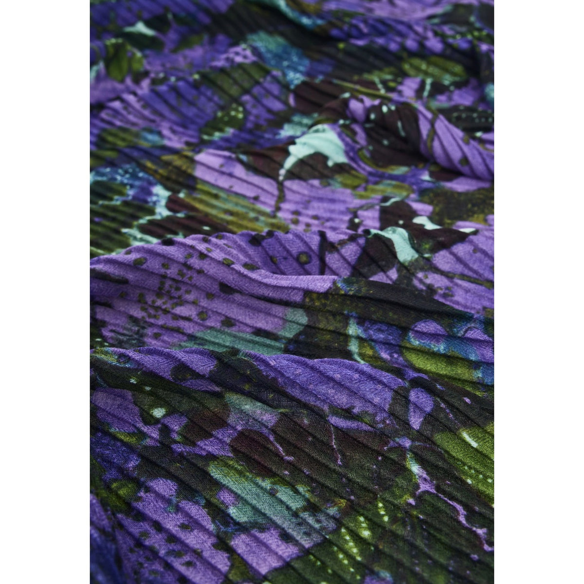 Desigual — Schal Dotty Plisado 195x80 grün für Damen — Ansicht 4