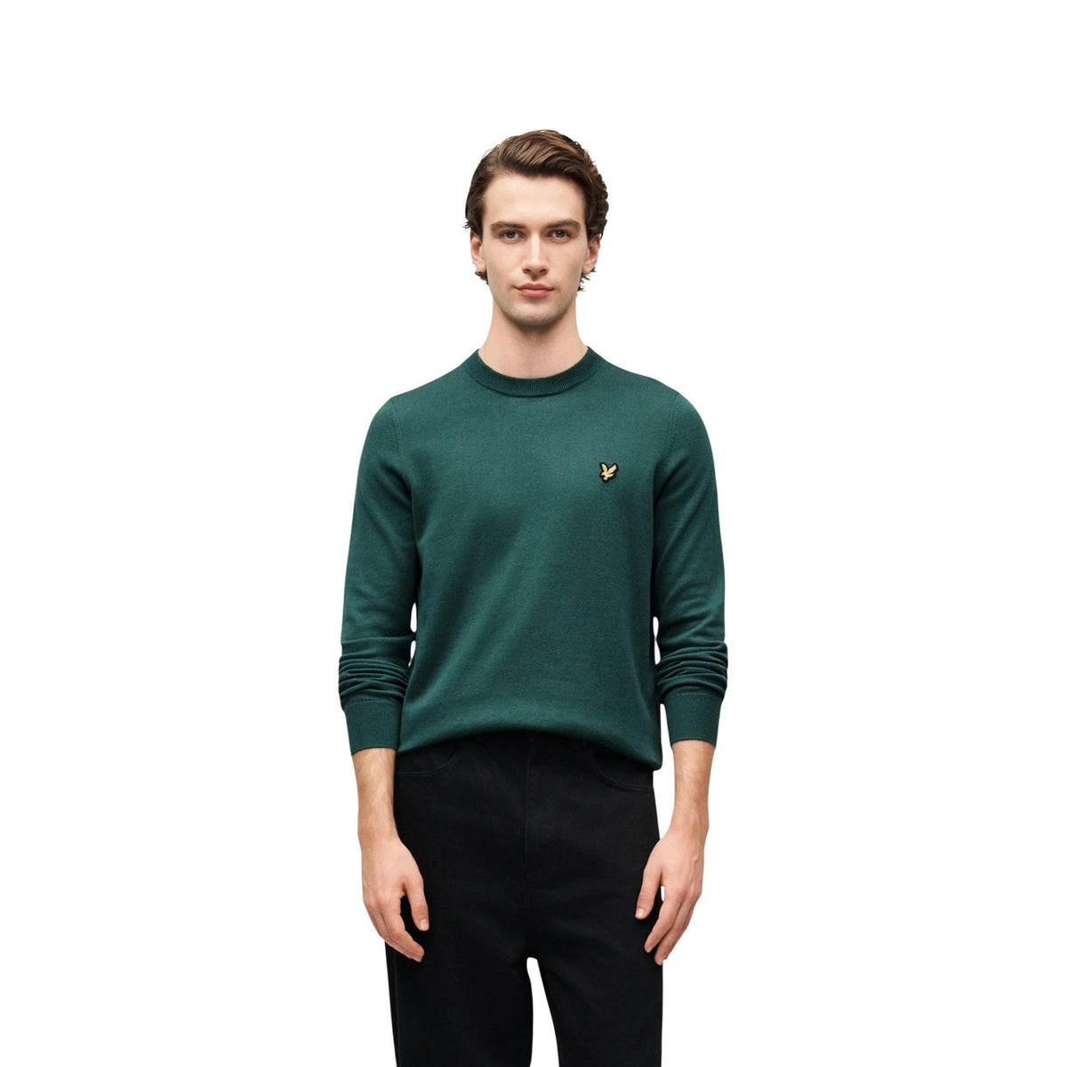 Lyle & Scott — Men's round-neck cotton sweater — view 5