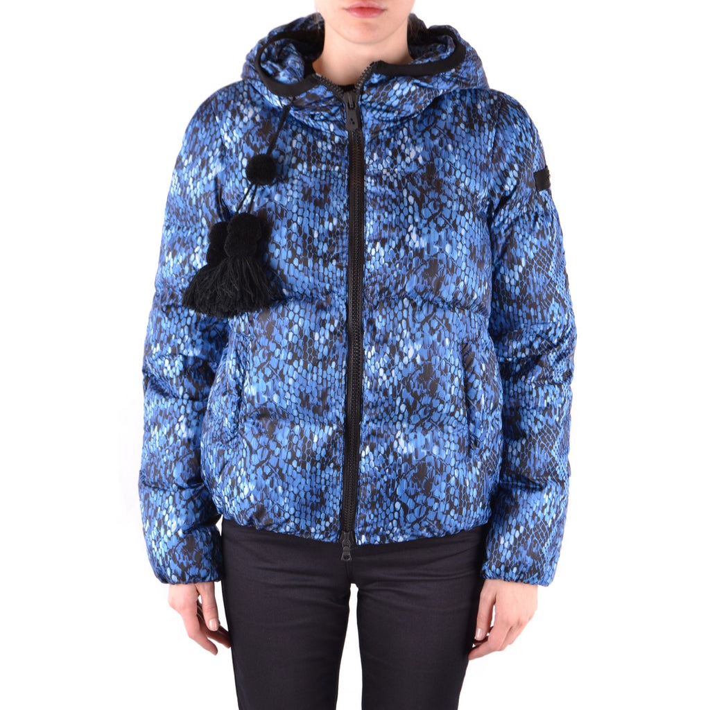 Peuterey — Doudoune bleue à capuche femme