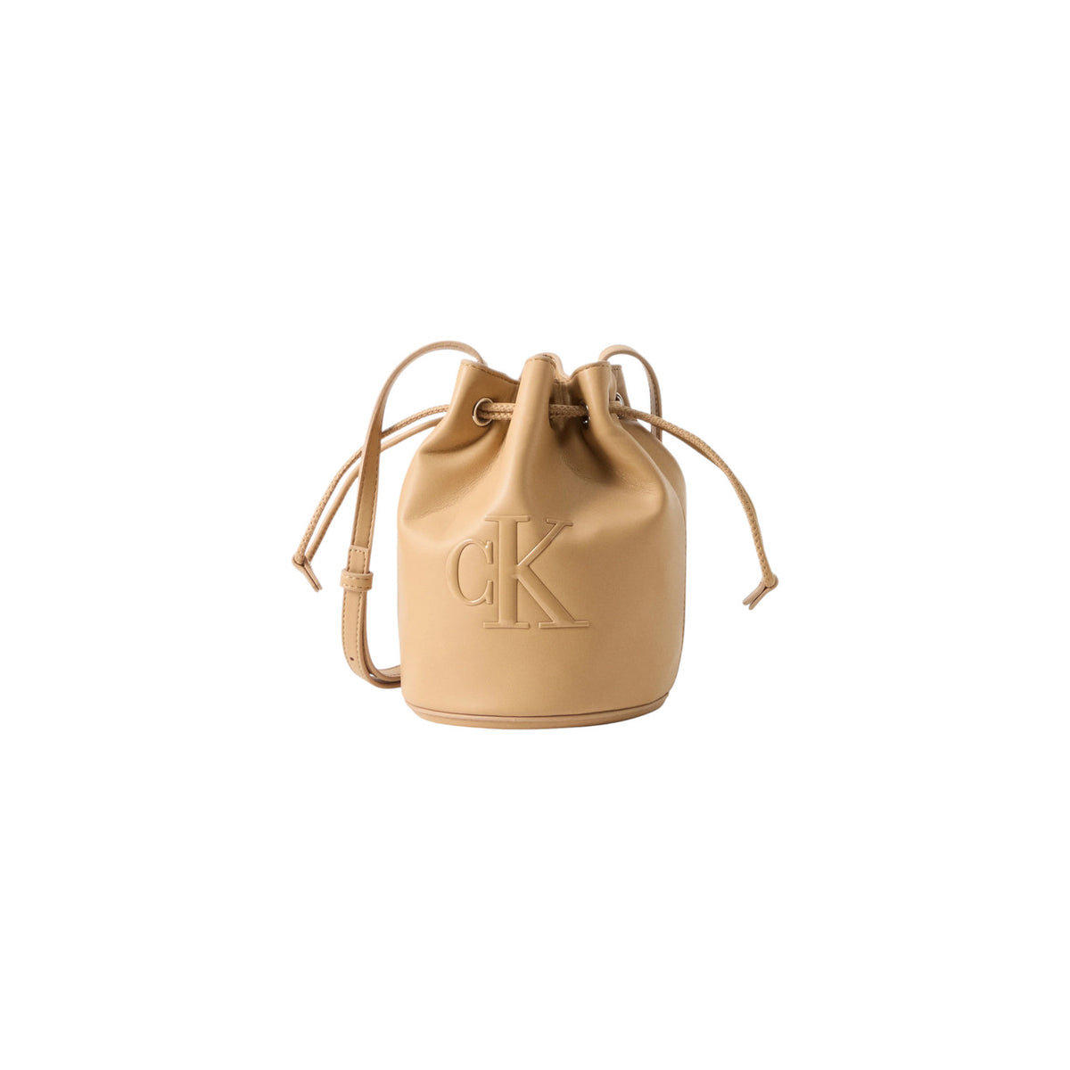 Calvin Klein — Beige bag ref. BOLD CK SMALL BUCKET BAG woman